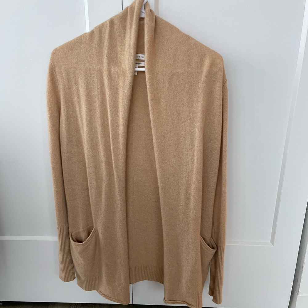 Draped Cashmere Cardigan